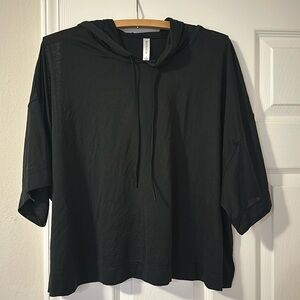 ATHLETA mesh hoodie top